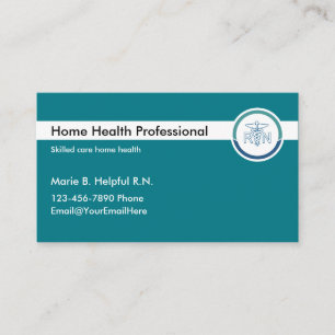 Home Health Nursing Modern Business Cards