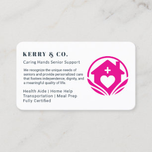Home Help Business Card – Professional & Caring 