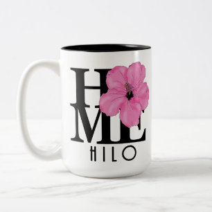 HOME Hilo Hawaii Pink 15oz Two-Tone Coffee Mug