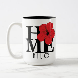HOME Hilo Hawaii Red 15oz Two-Tone Coffee Mug