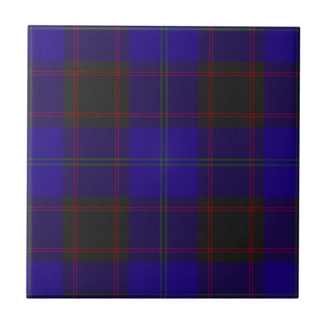 Home Hume Clan Hunting Tartan Plaid Pattern Ceramic Tile (Front)