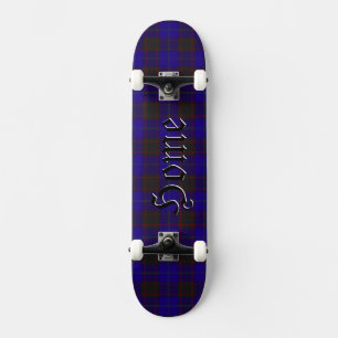 Home Hume Tartan Scottish Plaid Pattern Skateboard
