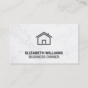 Home Icon   White Marble Appointment Card
