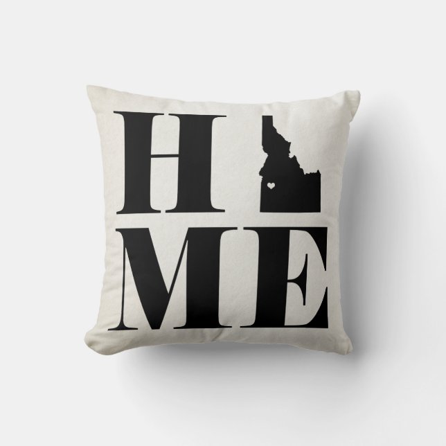 Home Idaho State Pillow CHOOSE YOUR COLOR (Front)