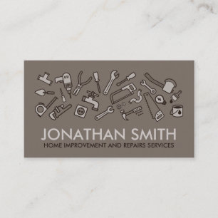 Home improvement and Repairs - Handyman services Business Card