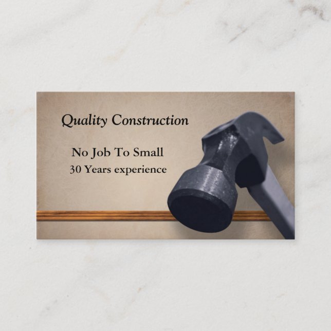 Home Improvement Business Card (Front)