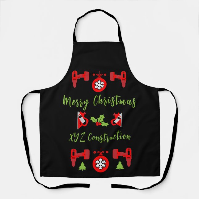 Home Improvement Christmas Gifts Apron (Front)