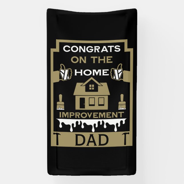 Home Improvement Congratulation Banner (Vertical)