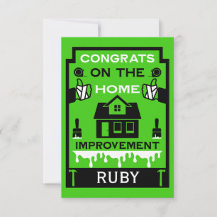 Home Improvement Congratulation Card