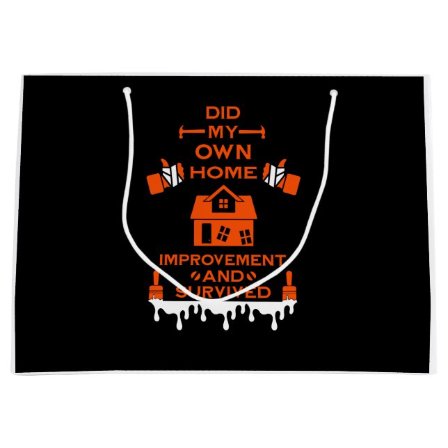 Home Improvement Congratulation Large Gift Bag (Front)
