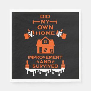 Home Improvement Congratulation Napkin