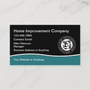 Home Improvement Modern Construction Business Card