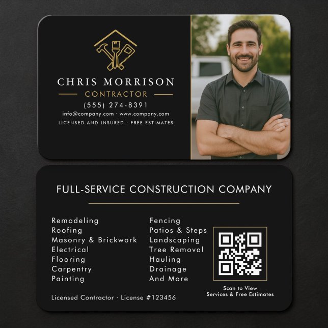 Home Improvement Photo QR Code  Business Card (Creator Uploaded)