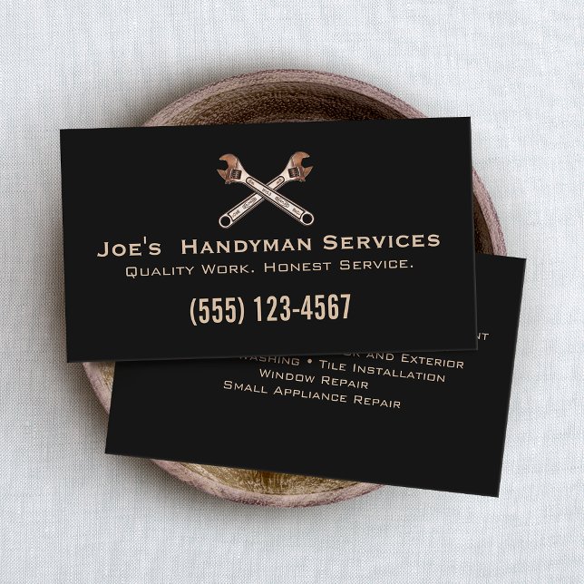  Home Improvement Repair Service Handyman Business Card (Creator Uploaded)