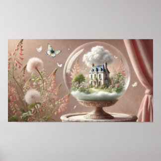 Home in a Glass Orb Poster