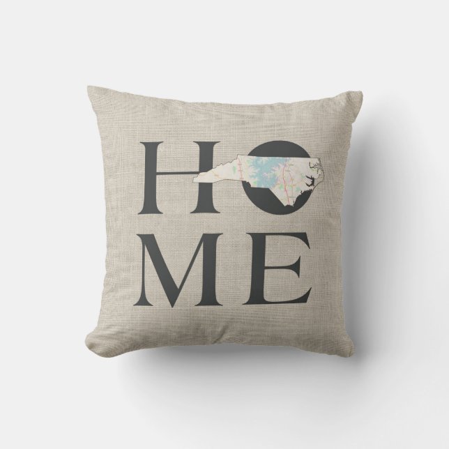 HOME in North Carolina Cushion (Front)