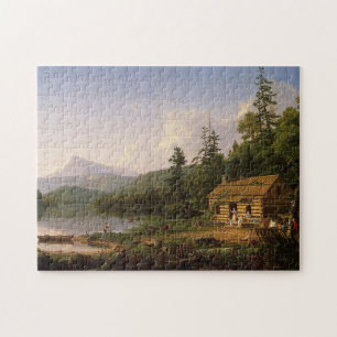 Home in the Woods by Thomas Cole Puzzle