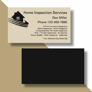 Home Inspection Services Business Card Template