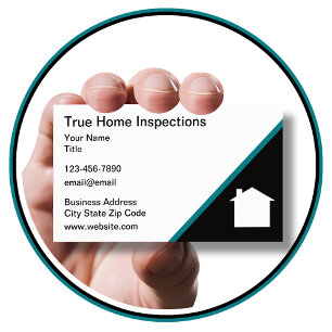 Home Inspection Services House Symbol Business Card