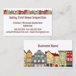 Home Inspector Licensed House Inspector Business C Business Card