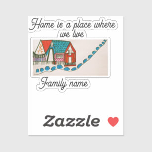 home is a place where we live customised fam name