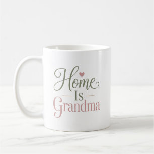 Home Is Grandma Personalised Name Gift Coffee Mug