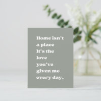 Home Is Love Quote Heartfelt Grandma Card