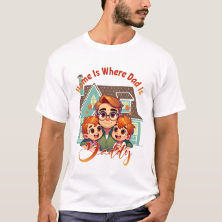 Home Is Where Dad Is – Father’s Day Gift Idea T-Shirt