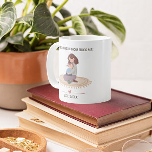 Home Is Where Mum Hugs Me Personalised Coffee Mug
