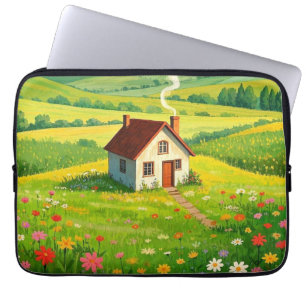 Home is Where Mum Is Cosy cottage Laptop Sleeve