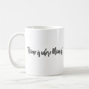 Home is where Mum is Modern Mum  Coffee Mug