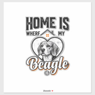 Home Is Where My Beagle Is Vintage Dog Design_1