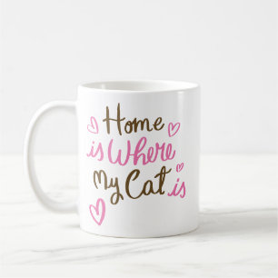 Home is where my cat is 1 coffee mug