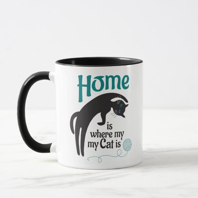 Home is where my cat is mug (Left)