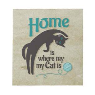 Home is where my cat is notepad