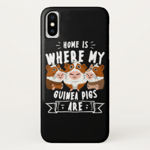 Home Is Where My Guinea Pigs Are Cavy Roddent iPhone X Case