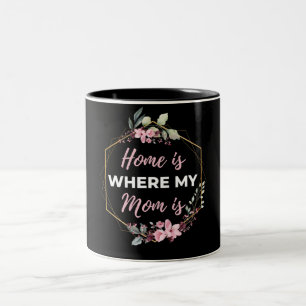 Home Is Where My Mum Is Two-Tone Coffee Mug