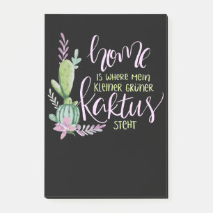 Home Is Where My Succulents Post-it Notes