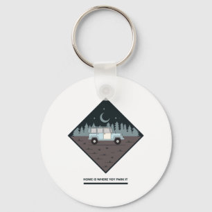 Home Is Where My Van Is Key Ring