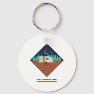 Home Is Where My Van Is Key Ring