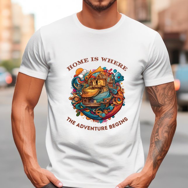 Home is Where the Adventure Begins Men's T-shirt (Creator Uploaded)