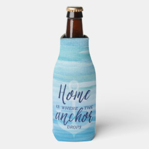 Home is where the Anchor Drops (Personalised) Bottle Cooler