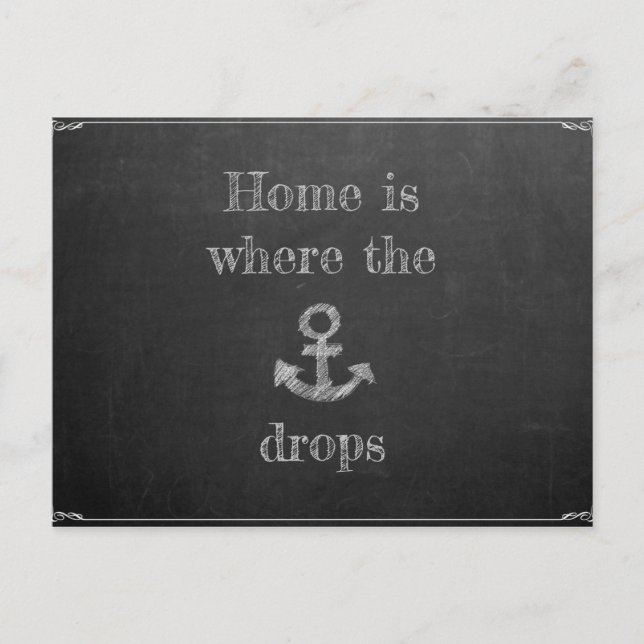 Home is Where the Anchor Drops Postcard (Front)
