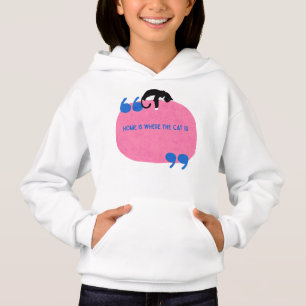 Home is Where the Cat Is Cosy Cat Lover Hoodie