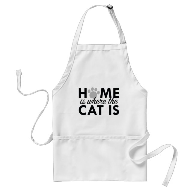 Home Is Where The Cat Is Standard Apron (Front)
