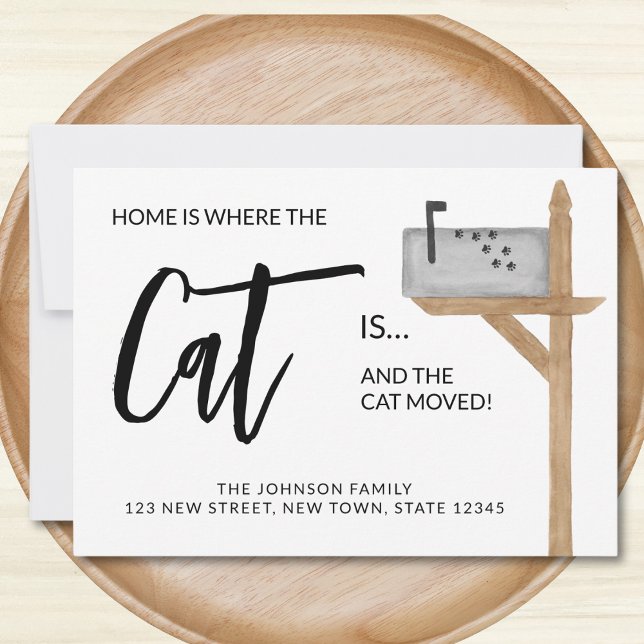 Home is Where The Cat Is We Have Moved Cat Moving Announcement (Creator Uploaded)
