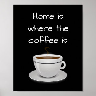 Home is where the coffee is poster