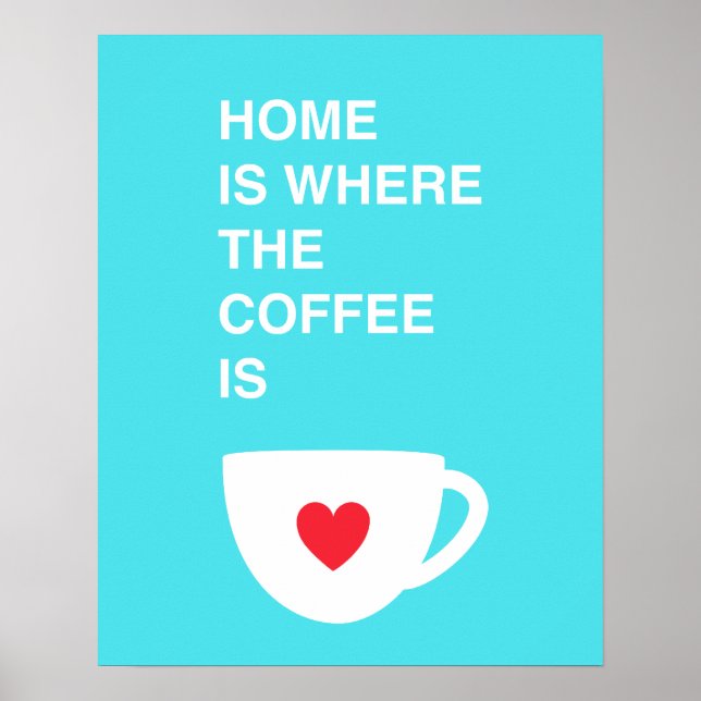 Home Is Where The Coffee Is Poster (Front)