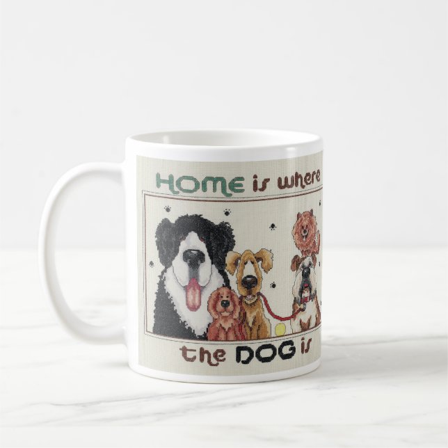 Home is where the dog is mug (Left)