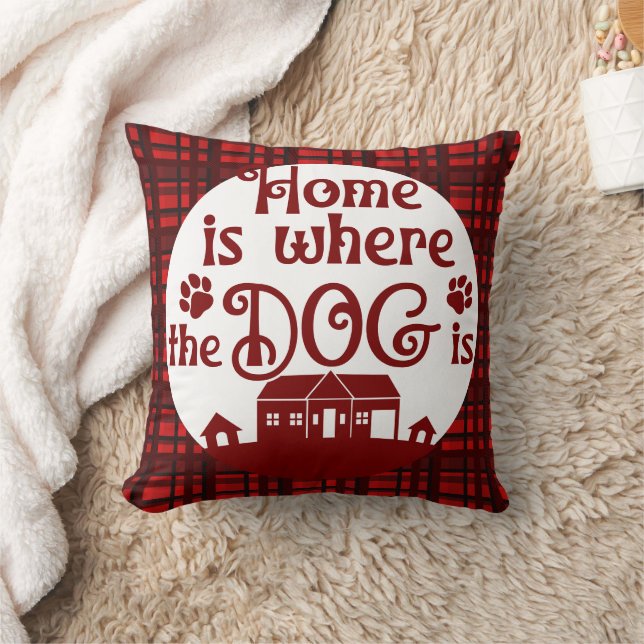 Home is Where the Dog is Photo  Cushion (Blanket)
